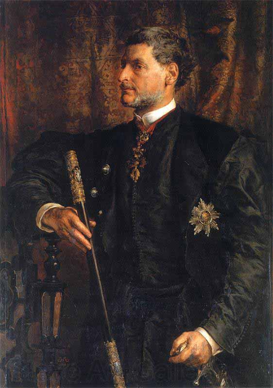 Jan Matejko Portrait of Alfred Potocki Norge oil painting art